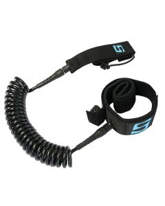 Surfstow SUP Leash - Coiled Ankle - 10&#39; - Black