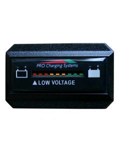 Dual Pro Battery Fuel Gauge - DeltaView&reg; Link Compatible - Rectangle - 12V System (1-12V Battery, 2-6V Batteries)