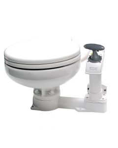 Johnson Pump AquaT&trade; Manual Marine Toilet - Super Compact