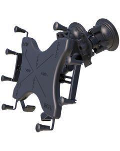 RAM Mount Dual Articulating Suction Cup w/Medium Length Double Socket Arm &amp; Universal X-Grip&reg; Cradle f/12" Large Tablets