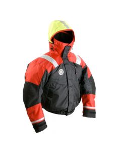 First Watch AB-1100 Flotation Bomber Jacket - Red/Black
