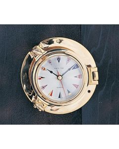 5 1/2&quot;- 9&quot; Porthole Clocks with Flags Face