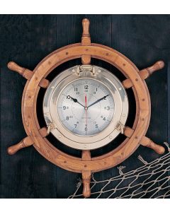 Porthole Wheel Clock 24"  - 30"
