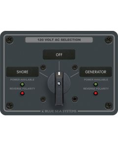 Blue Sea AC Source Selection Rotary Switch Panels