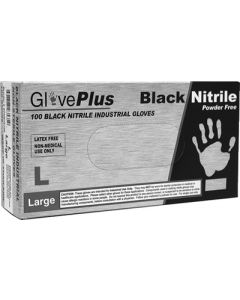 Ammex Gloves Black Nitrile Glove Large(100) small_image_label