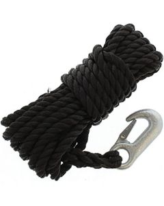 3/8x20FT PP Twisted Rope  Black Hank + l small_image_label