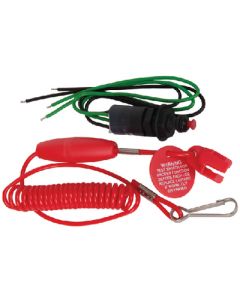 Safety Coiled 11 Key Emergency Engine Cut Off Kill Switch Lanyard for Boat