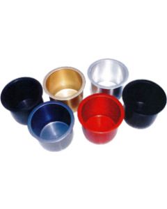 Beckson Marine, Powder Coated Aluminum Cup Holder, Clear, Recessed Cup Holders small_image_label