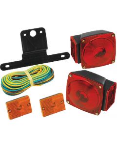 Wesbar Trailer Light Kit with 25' Wire Harness & 2 Amber Clearance/Side Marker Lights - Cequent Trailer Products small_image_label