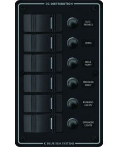 Blue Sea Systems Circuit Breaker Panel, 6-Position small_image_label