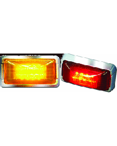 Anderson Trailer E150KR Sealed Clearance/Side Marker Light Red w/Chrome Base