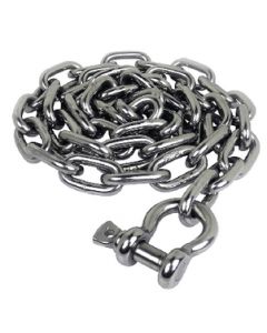 Seachoice Chain, 304 Stainless Steel w/ Shackle