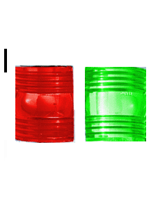 Perko Vertical Surface Mounted Side Light Lens Set, 1 Each Red & Green small_image_label
