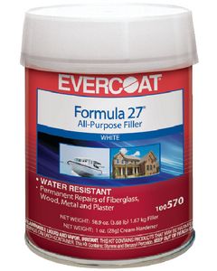 Evercoat Formula 27 Plastic Filler, 1/2 Pint small_image_label