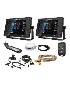 Lowrance HDS Live Bundle - 2 -12" Displays, AI 3-In-1 T/M Transducer, Point 1 GPS, LR-1 Remote, Cabling small_image_label
