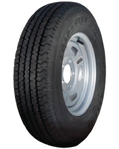 Loadstar Radial Tire and Wheel Assembly, ST185/80R-13, 5 Hole Directional Steel, Silver, C Ply small_image_label