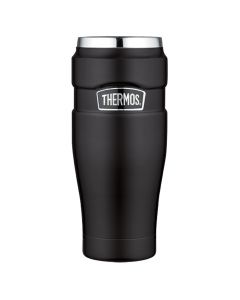 Thermos Stainless King Vacuum Insulated Travel Tumbler - 16 oz. - Stainless Steel/Matte Black