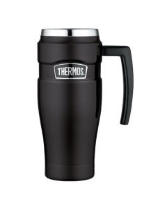 Thermos Stainless King Vacuum Insulated Travel Mug - 16 oz. - Stainless Steel/Matte Black