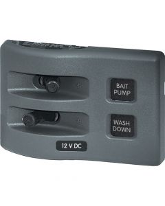 Blue Sea Systems Blue Sea 4303 WeatherDeck 12V DC Waterproof Switch Panel - 2 Position small_image_label