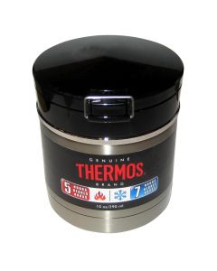Thermos Vacuum Insulated Flip Top Food Jar - Black/Stainless - 10 oz.