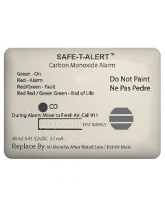Safe-T-Alert 62 Series Carbon Monoxide Alarm w/Relay - 12V - 62-541-Marine-RLY-NC - Surface Mount - White small_image_label