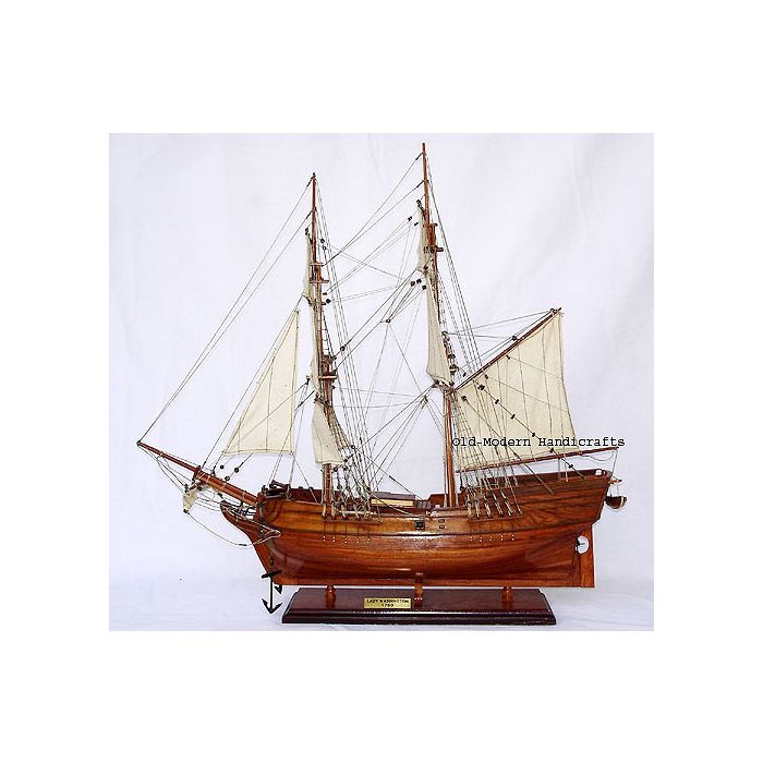 Old Modern Handicrafts Lady Washington Tall Ship Model Boat