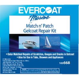 EVERCOATÂ® Marine - MATCH N' PATCH GELCOAT REPAIR KIT - 4 oz. - White's  Marine