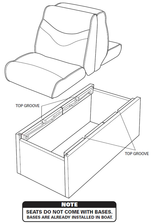 Bayliner Back-to-Back Lounge Seat